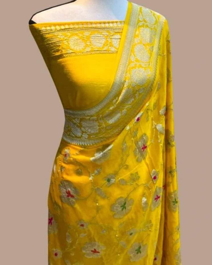 Naveli Banarsi saree - Saffronfashionindia