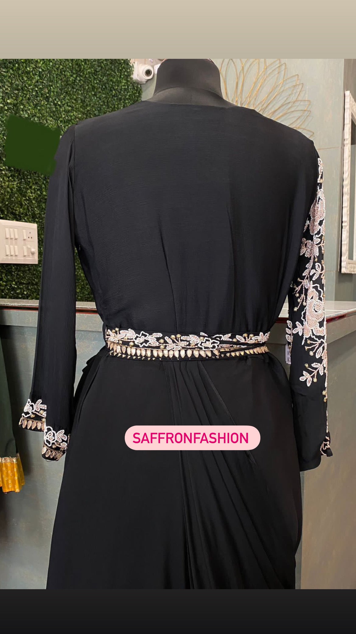 Black beauty dress - Saffronfashionindia