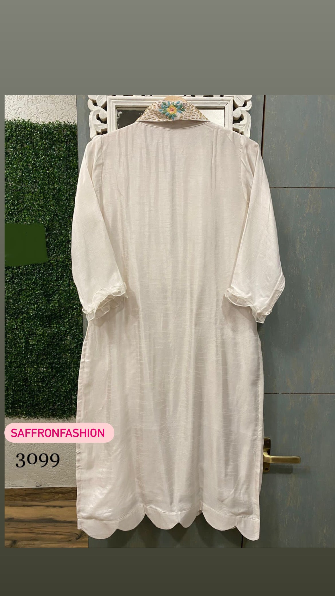 Royal embroidered Parsi inspired saree - Saffronfashionindia