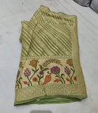 Indian banarsi gorgette saree