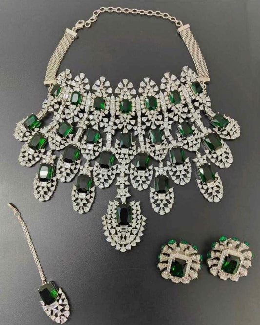 Kiara inspired bridal necklace set - Saffronfashionindia