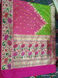 Lotus inspired Paithani silk saree