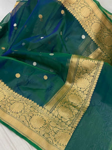 Emerald kora banarsi dupatta