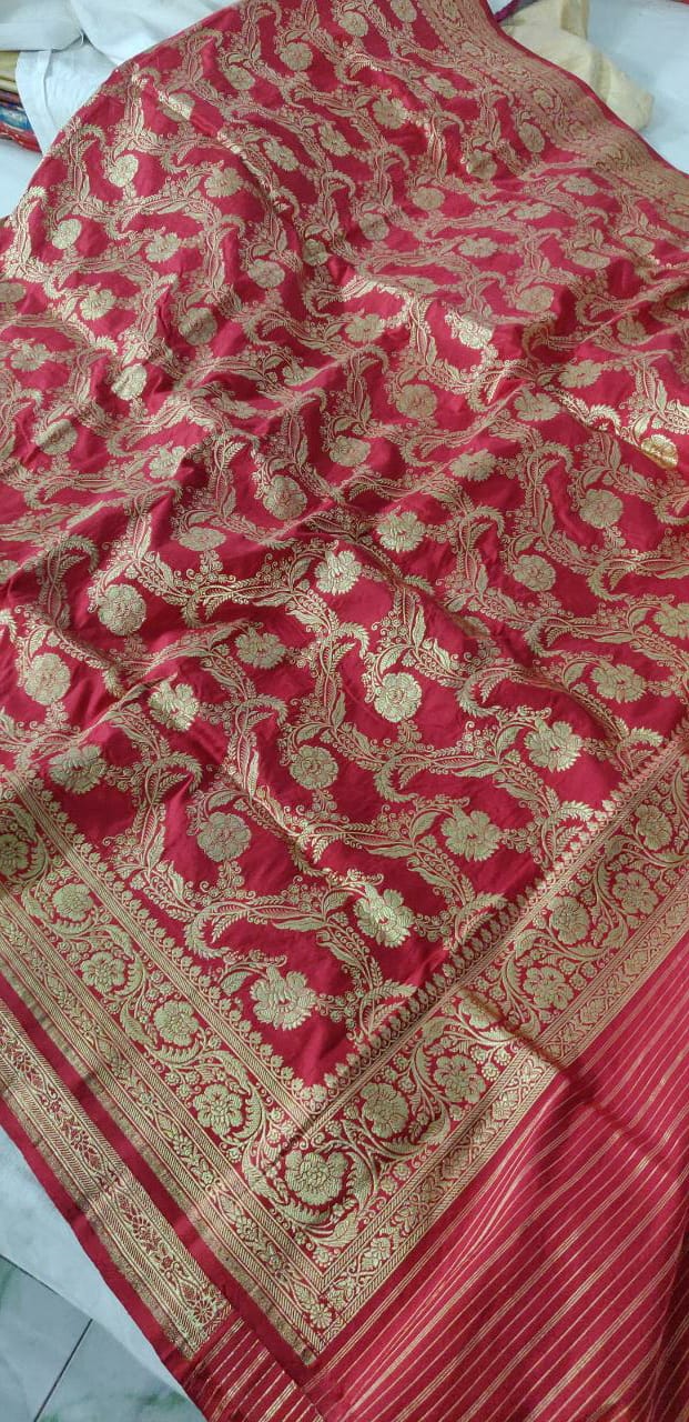 Jangla inspired Katan dupatta/banarsi dupatta/ - Saffronfashionindia