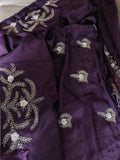 Peshawar purple saree