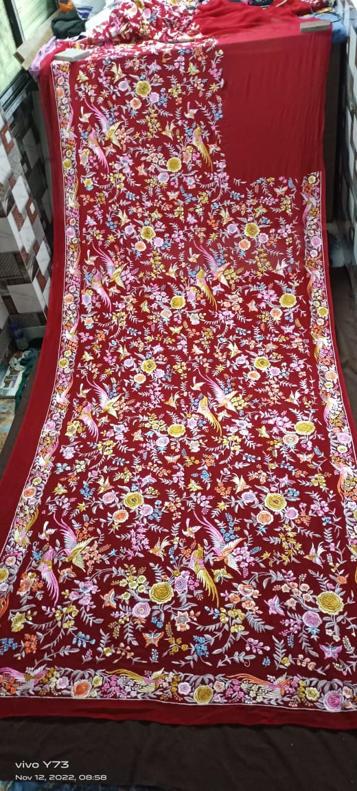 Ramisha rani Parsi gara saree - Saffronfashionindia