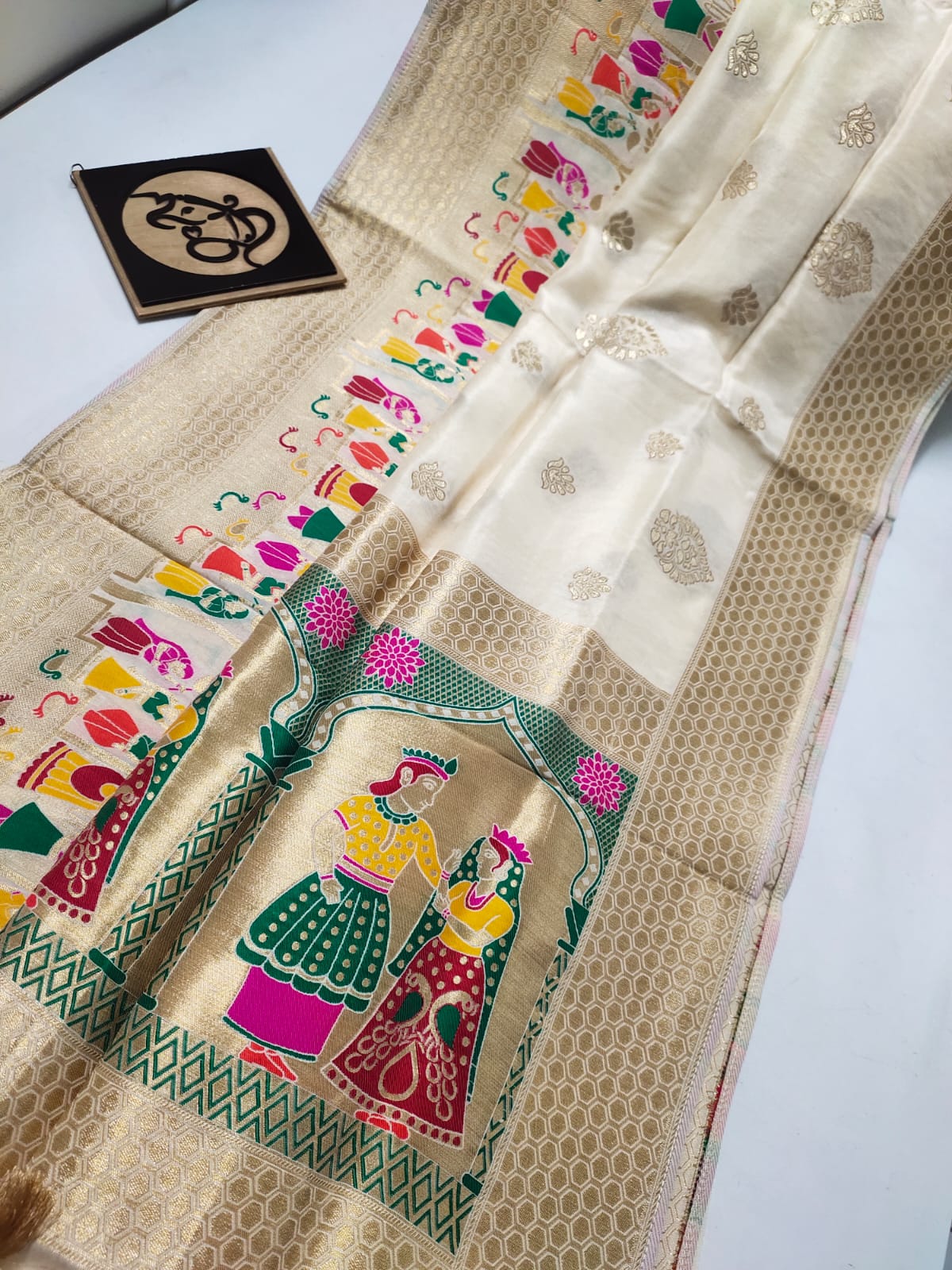 Lavik benaras moonga saree - Saffronfashionindia