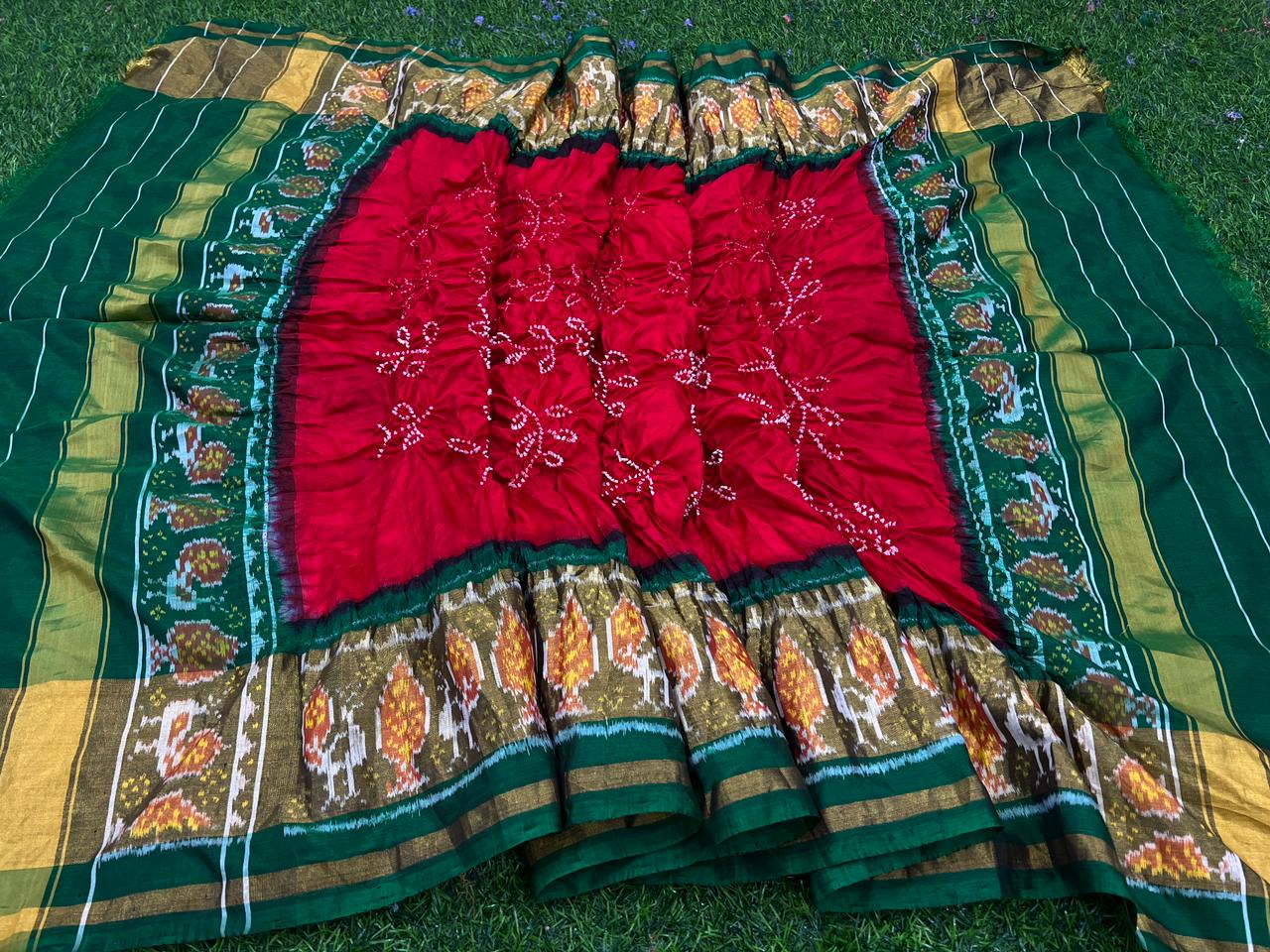 Moulki patola dupatta/patan dupatta - Saffronfashionindia