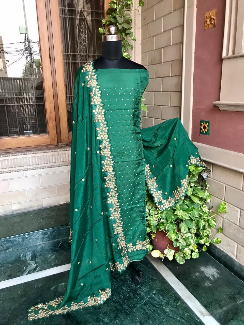 Silk Suit - Saffronfashionindia