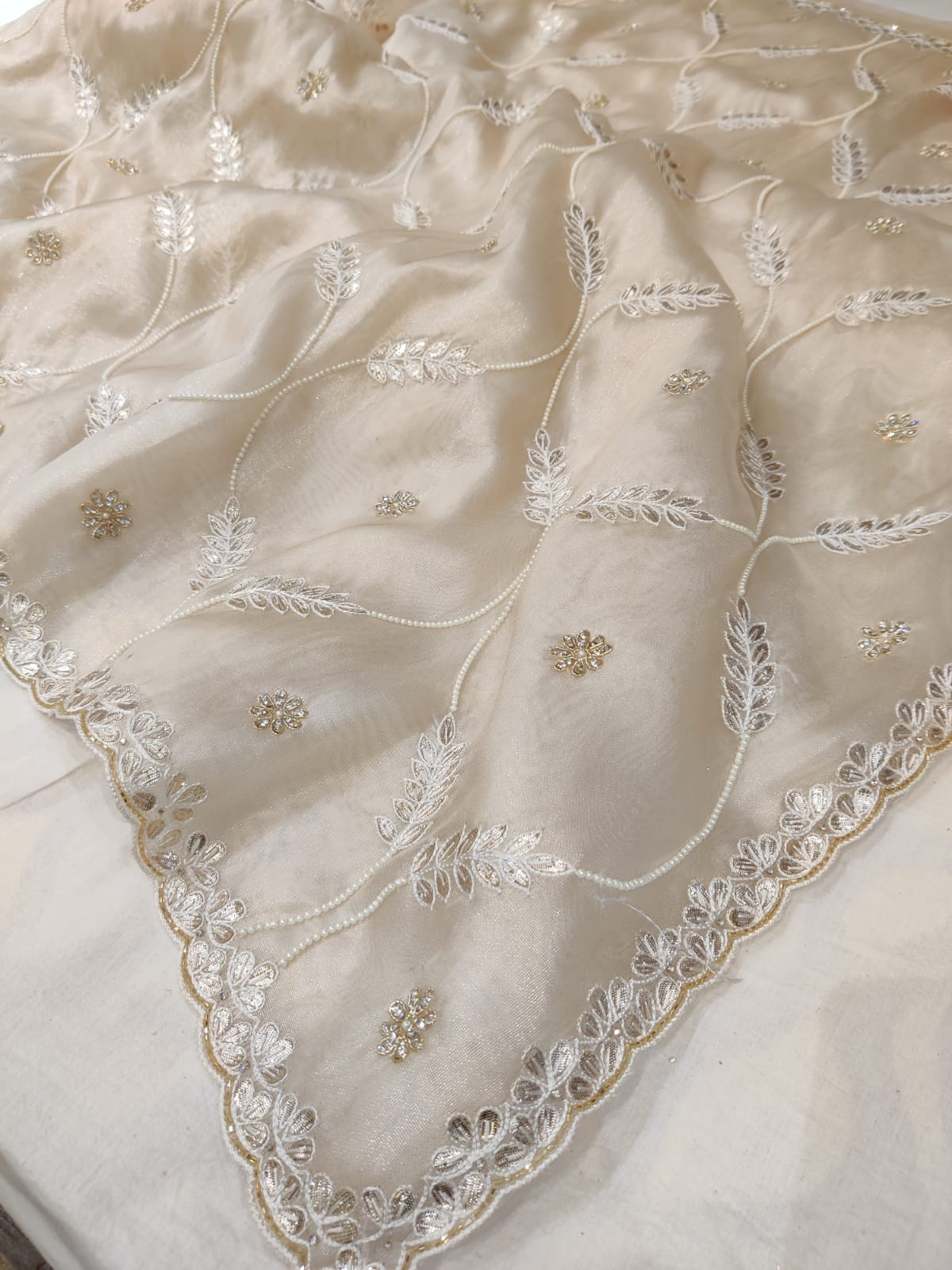 Lucia tissue saree - Saffronfashionindia