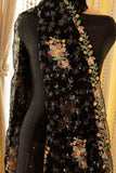 Stunning black gorgette sequins salwar suit