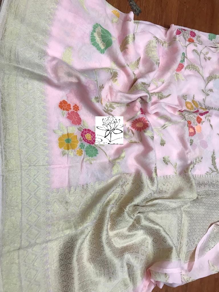 Rimika khaddi banarsi saree - Saffronfashionindia