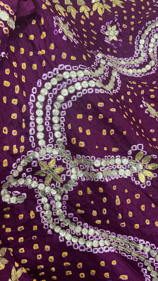 Guinea gaji silk dupatta - Saffronfashionindia