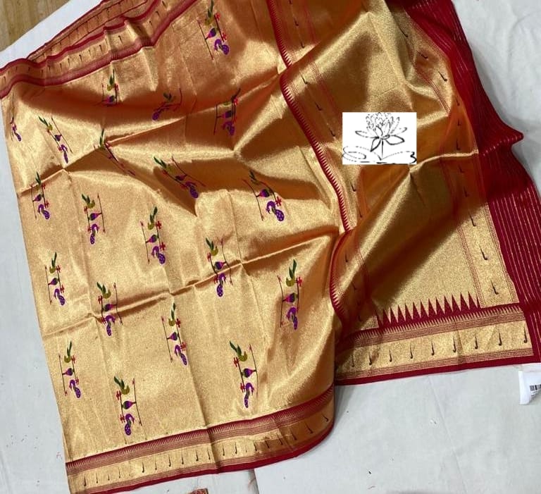 Muniya inspired paithani dupatta - Saffronfashionindia