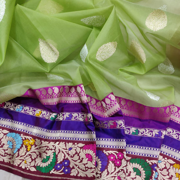 Kavi handwoven kora saree