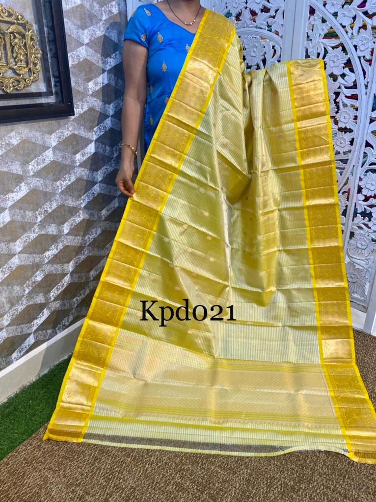 Beautiful kanchi Kanchipuram dupatta - Saffronfashionindia
