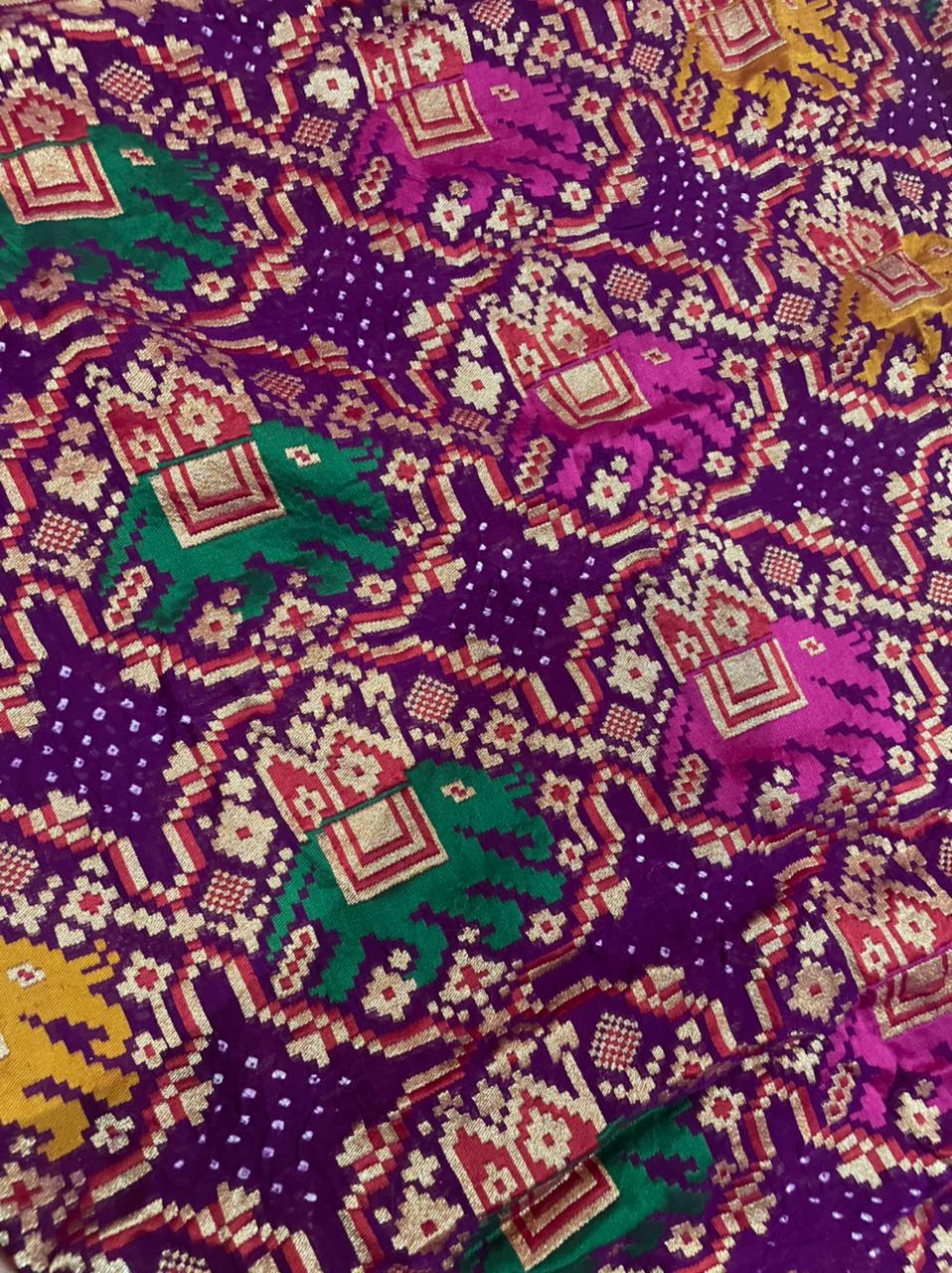 Nirav patola handwoven dupatta - Saffronfashionindia