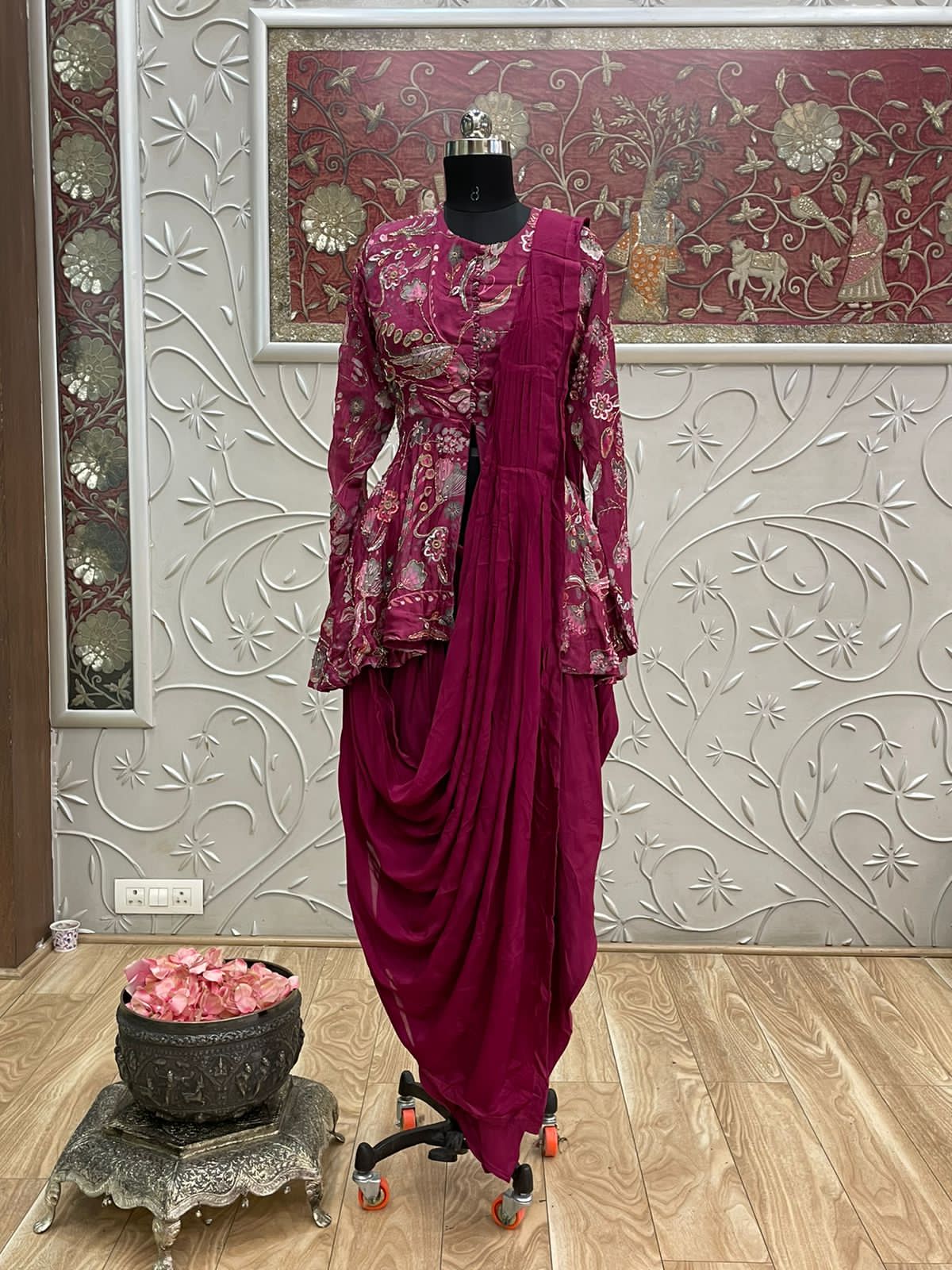 Trendy suits/indowestern suit - Saffronfashionindia