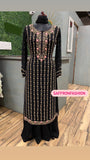 Black naveena embroidered dress