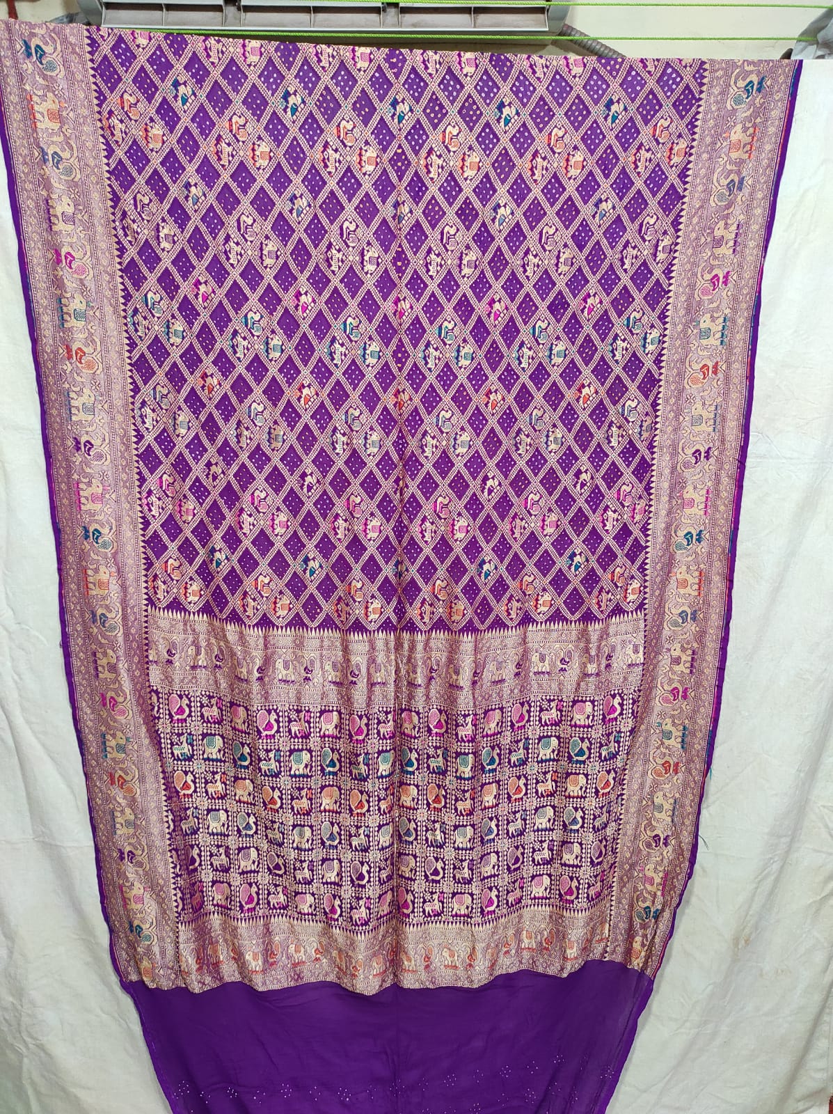 Dilkhush bandhej saree - Saffronfashionindia