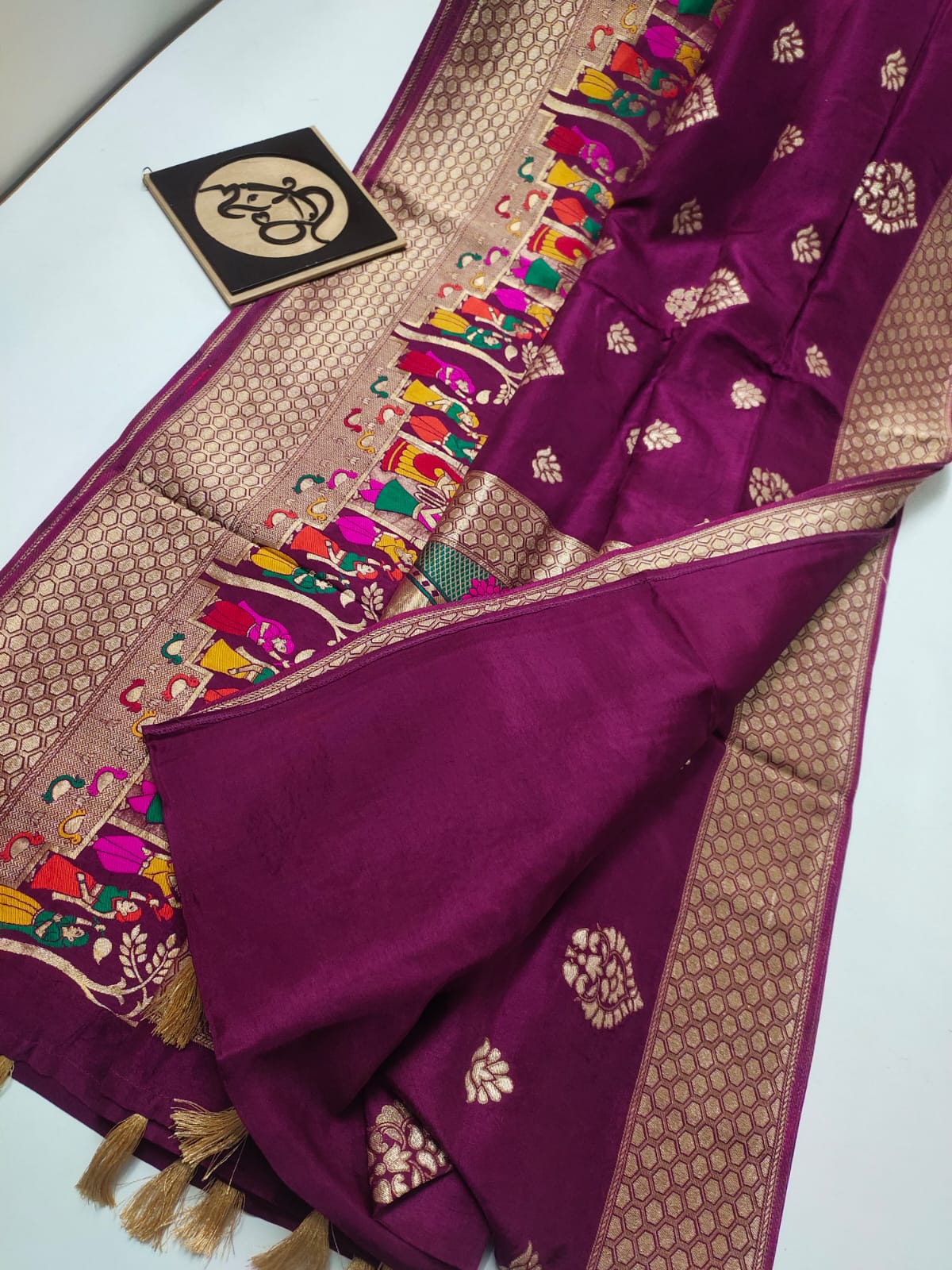 Lavik benaras moonga saree - Saffronfashionindia