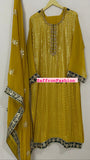 Yellow Pakistani salwar suit