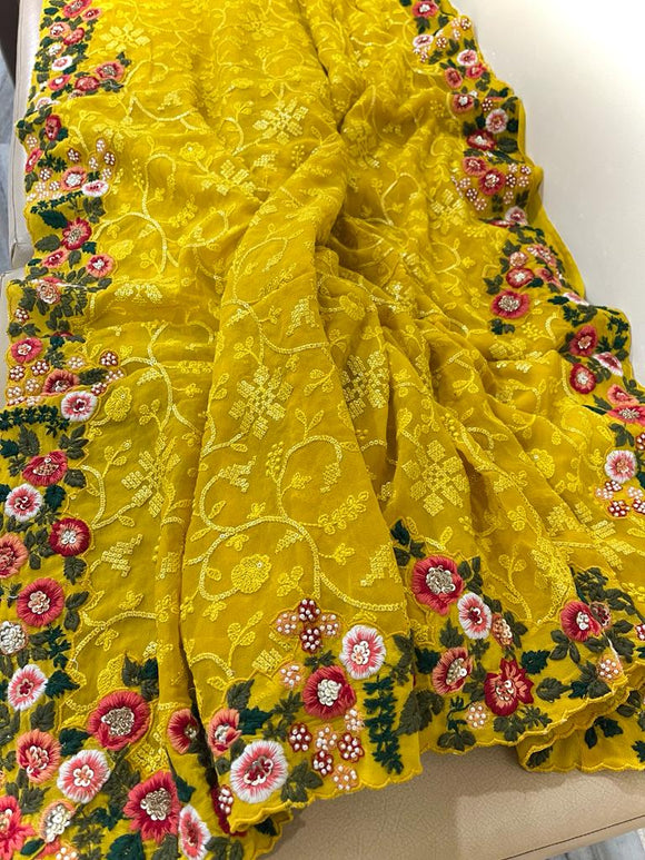 Naisha Embroidered saree