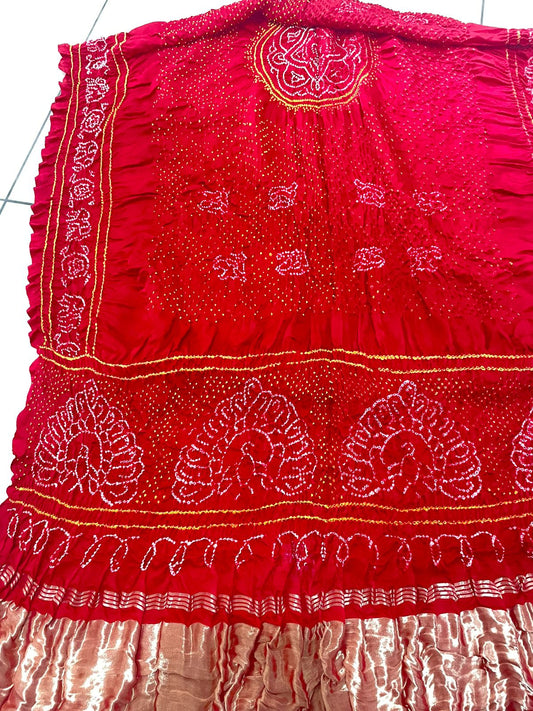 Varnia rai bandhej dupatta - Saffronfashionindia