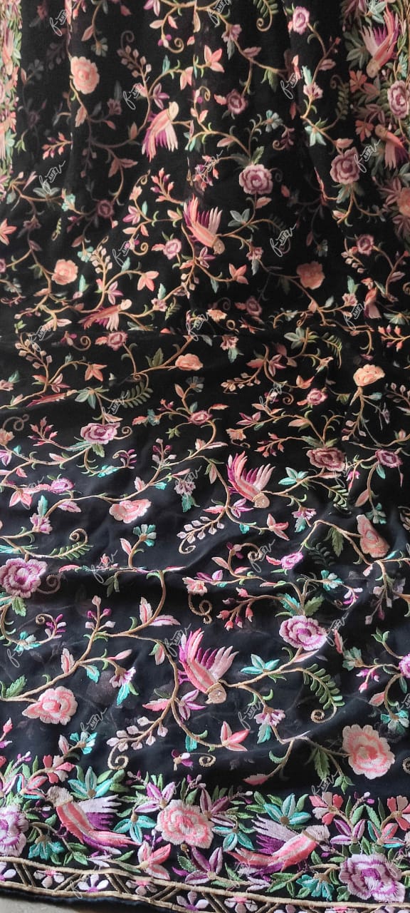 Parsi inspired Kashmiri saree Parsi inspired saree SaffronFashion