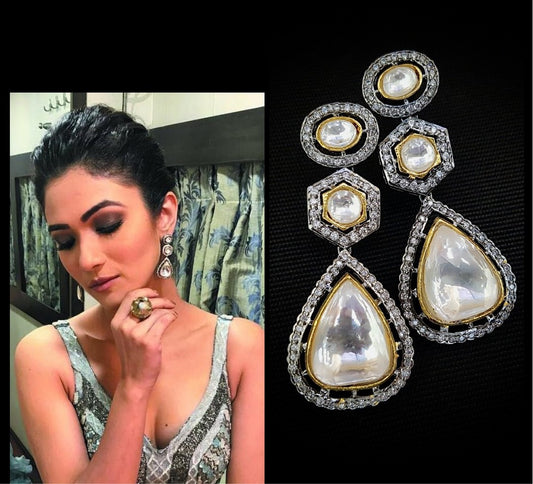 Naisha polki earrings - Saffronfashionindia