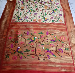Handwoven Paithani inspired saree