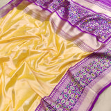 Kudiya handwoven Katan silk saree