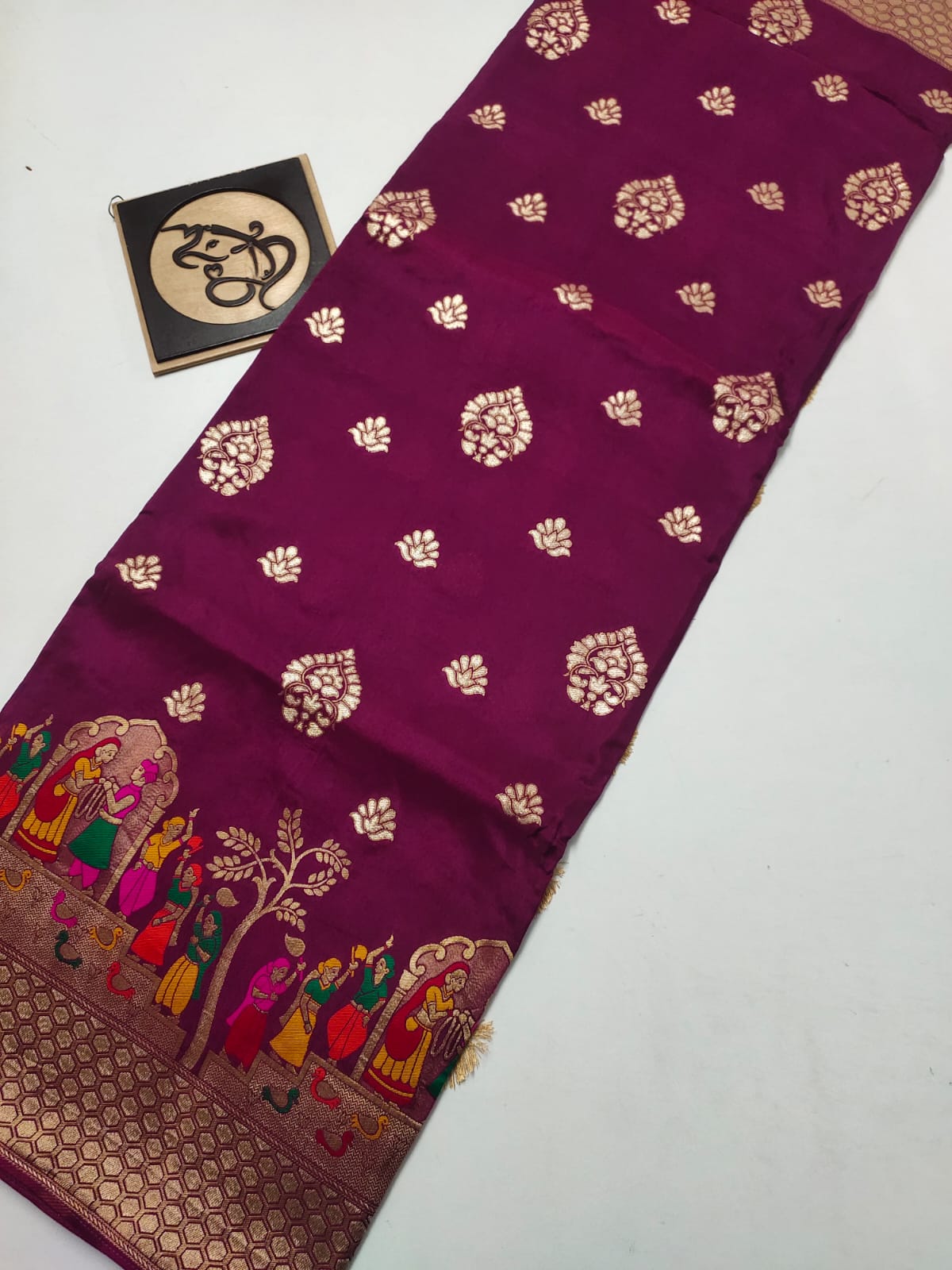 Lavik benaras moonga saree - Saffronfashionindia