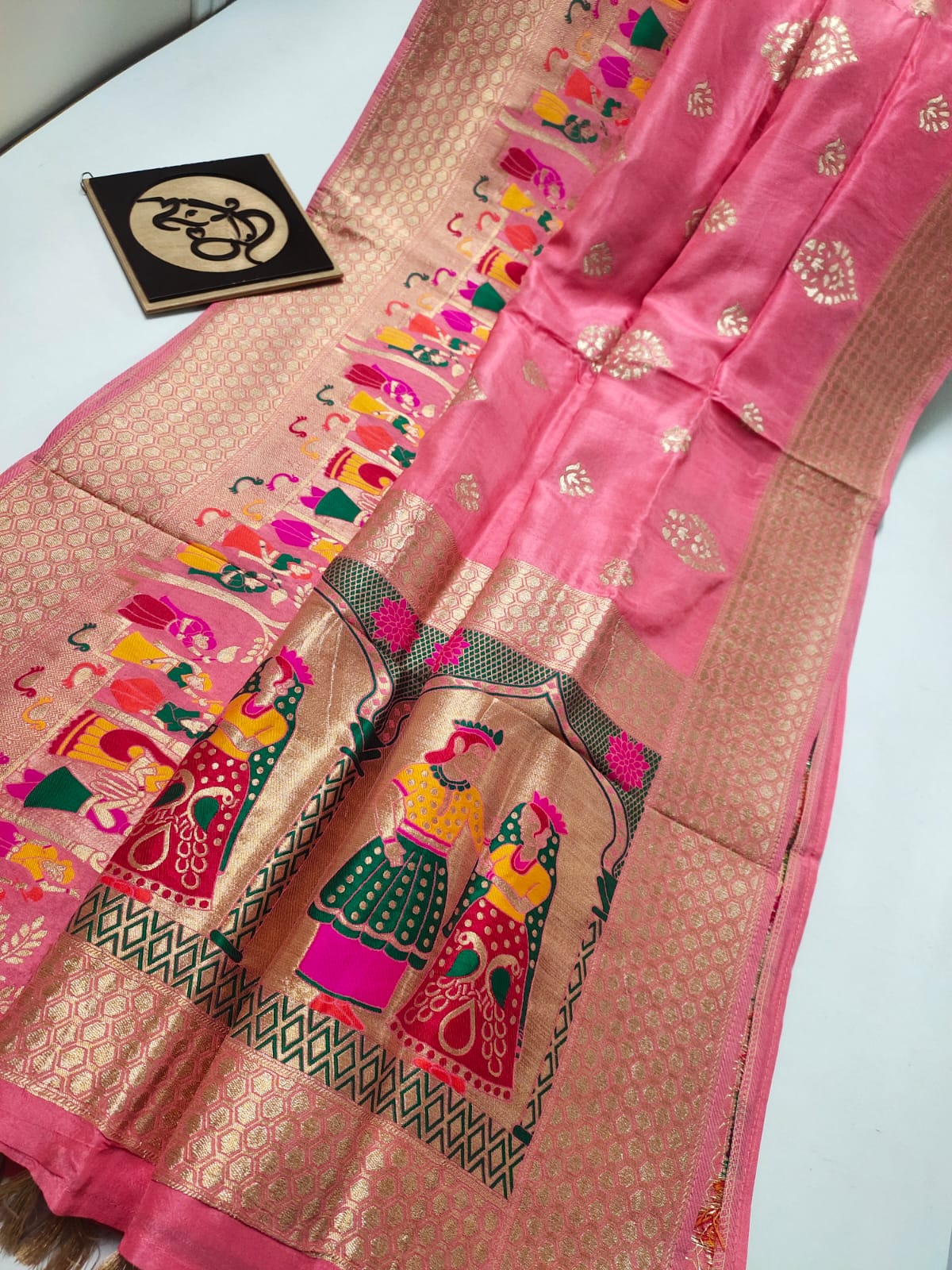 Lavik benaras moonga saree - Saffronfashionindia