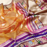 Sevita kora handwoven saree