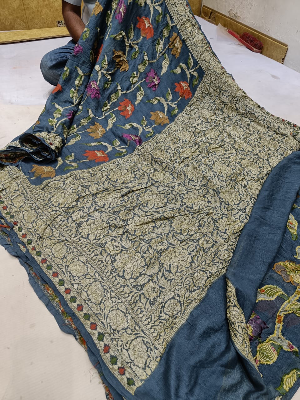 Meenakari banarsi saree - Saffronfashionindia