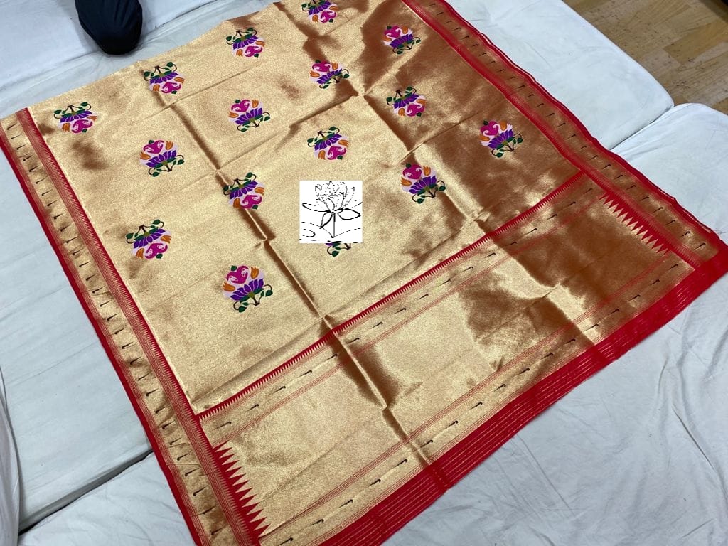 Muniya inspired paithani dupatta - Saffronfashionindia