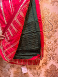 Valentine red beautiful saree