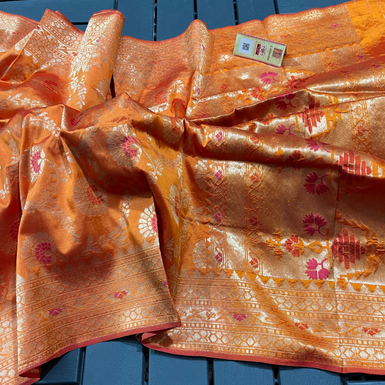 Banarsi antique zari dupatta - Saffronfashionindia