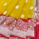 Radhe Meenakari Katan exclusive silk sari