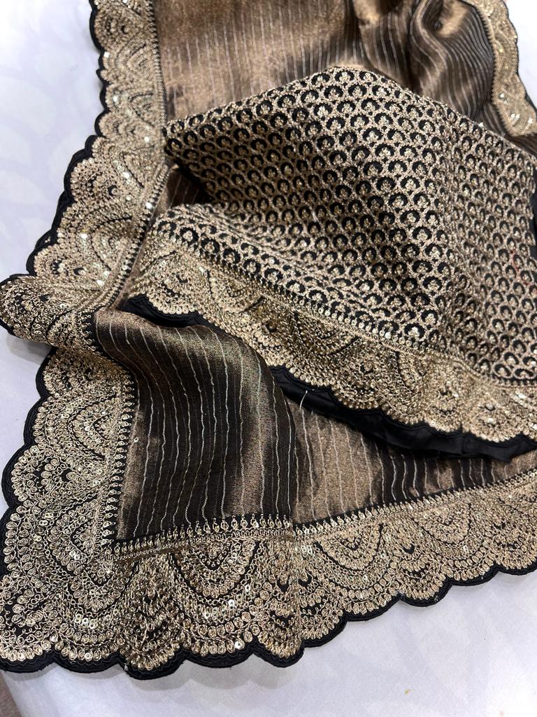 Rangvana tissue kanjeevaram saree - Saffronfashionindia