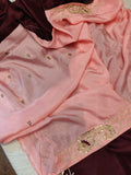 Russian silk zardosi saree