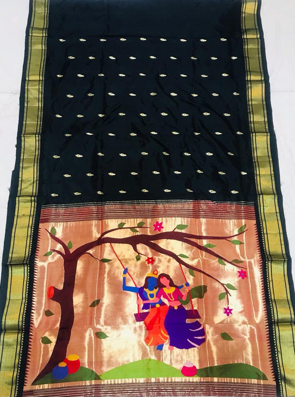 Rudraksh silk Paithani saree