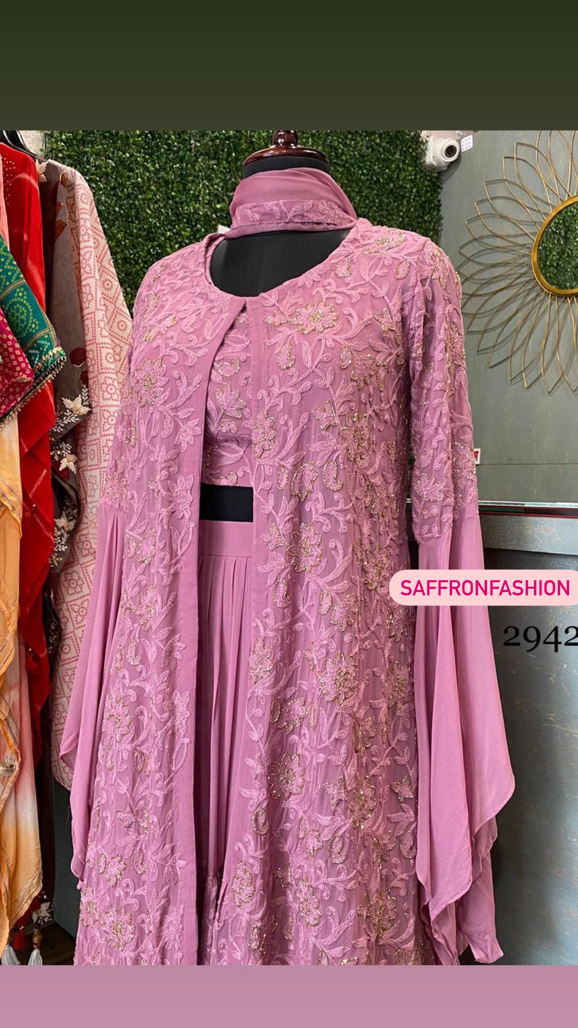 Bilica gorgette dress - Saffronfashionindia