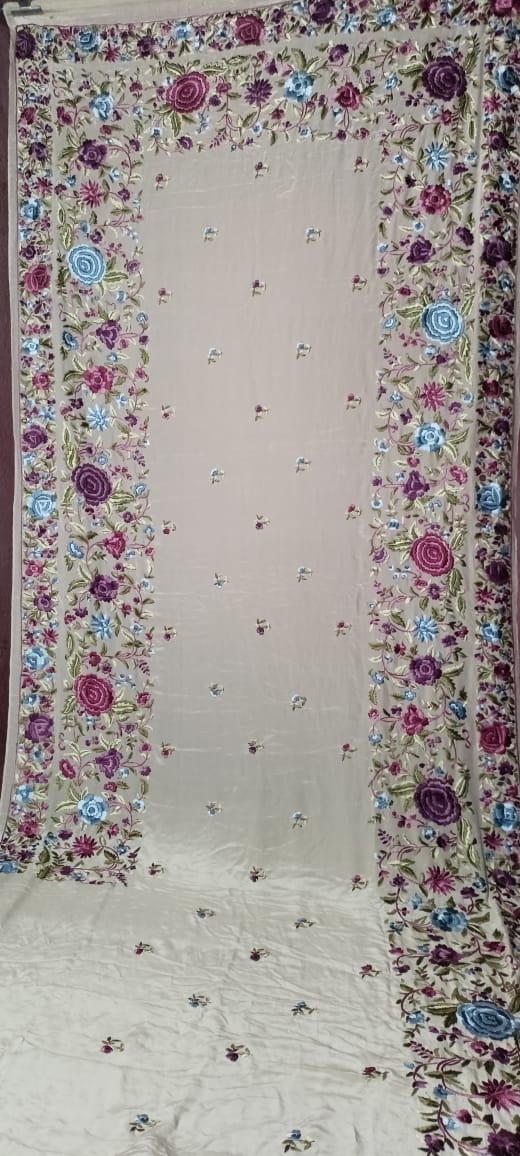 Ramnuja authentic Parsi gara saree - Saffronfashionindia