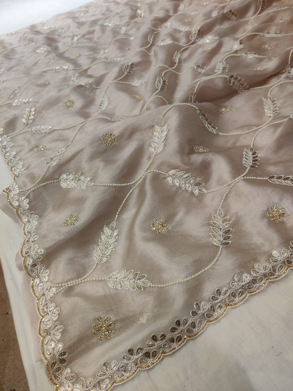 Lucia tissue saree - Saffronfashionindia