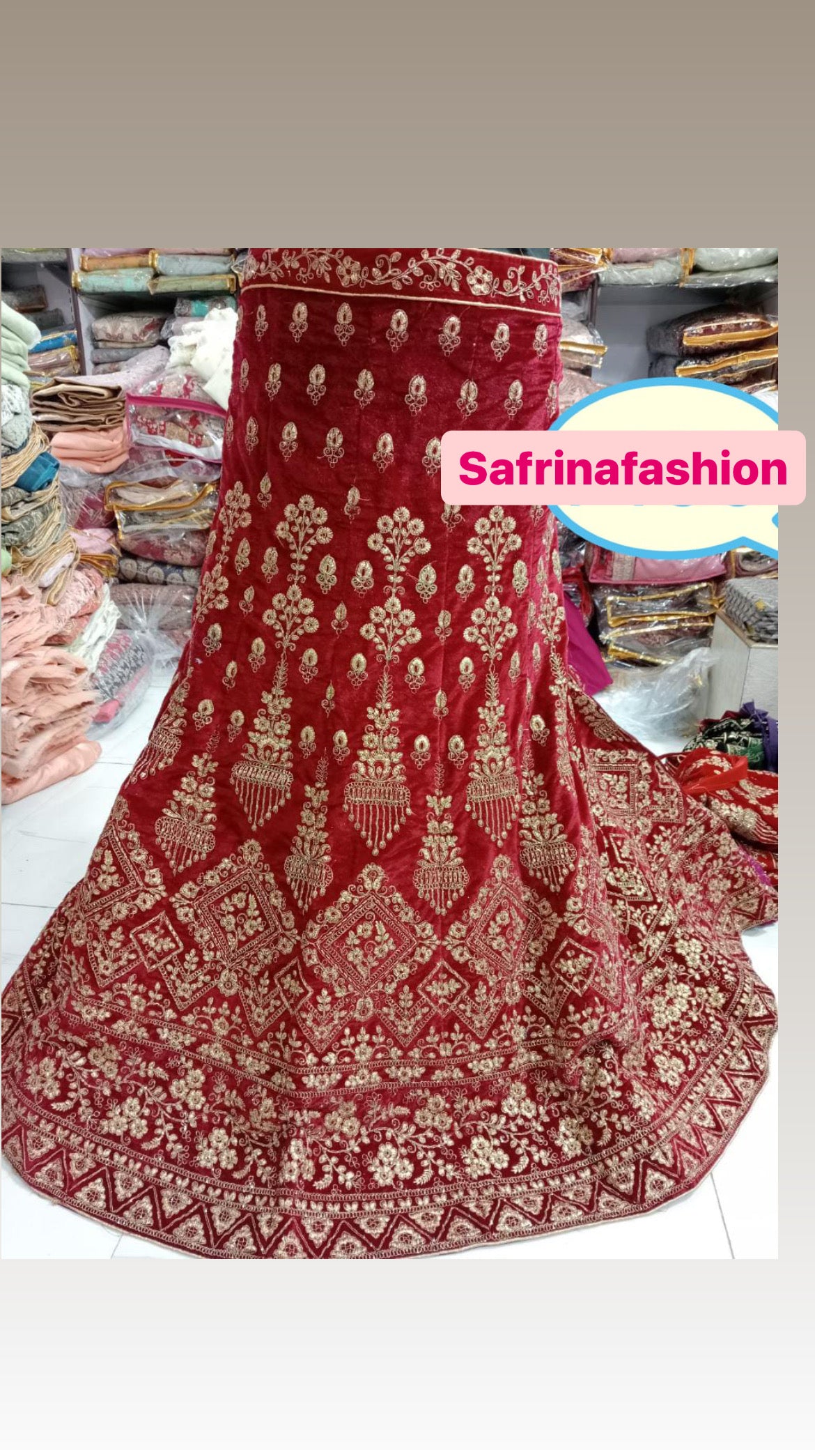 Nausheen bridal lehangas - Saffronfashionindia