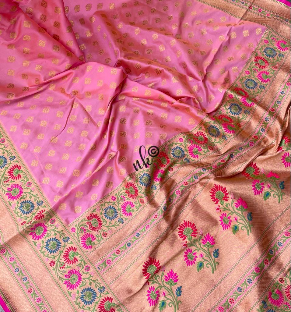 Reet Katan soft silk sari - Saffronfashionindia