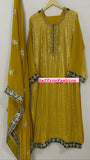 Yellow Pakistani salwar suit