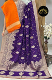 Indian banarsi gorgette saree/khaddi gorgette saree